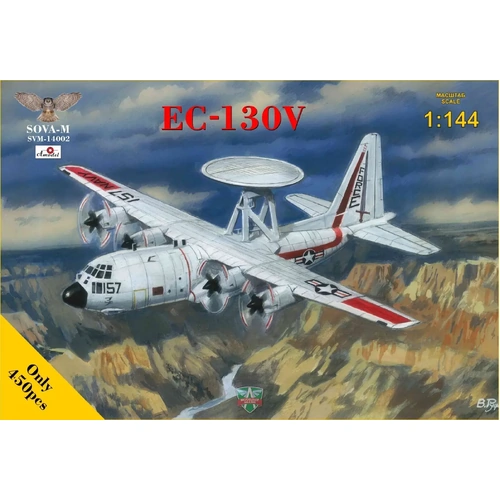Sova-M 14002 1/144 EC-130V Hercules (AWACS version) Plastic Model Kit