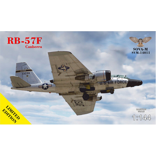 Sova-M 1/144 RB-57F "Canberra" weather recon.aircraft Plastic Model Kit