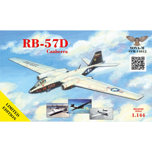 Sova-M 1/144 RB-57D"Canberra" high alt.recon.aircraft Plastic Model Kit