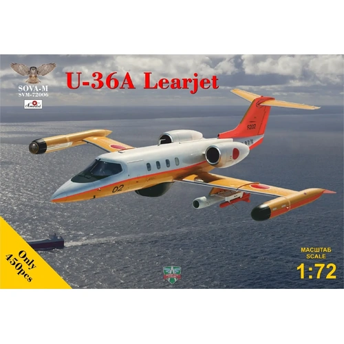 Sova-M 72006 1/72 U-36A Learjet (Japan Self Defence force) Plastic Model Kit