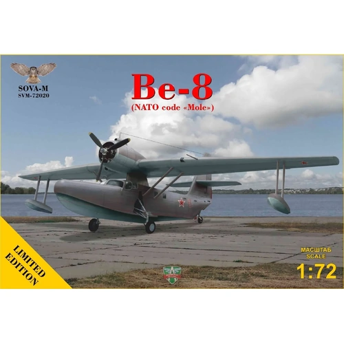 Sova-M 72020 1/72 Be-8 passenger amphibian aircraft Plastic Model Kit