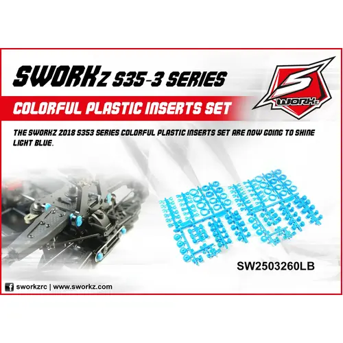 SWORKz Colorful Plastic Inserts Set (LB) (2 SET)
