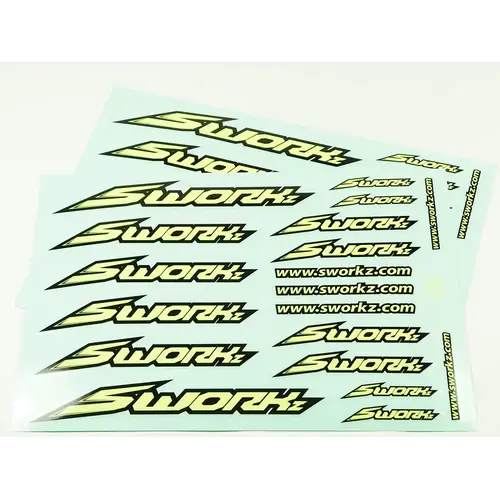 SWORKz Speed Logo Sticker (PushBar)(FY)(2pc)