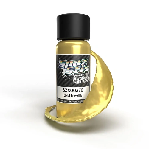 Gold Metallic Airbrush Ready Paint 2oz Bottle - SZX00370