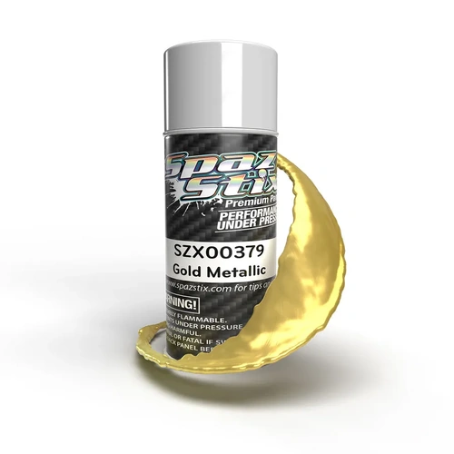 Spaz Stix Gold Metallic Aerosol Paint 3.5oz Can - SZX00379