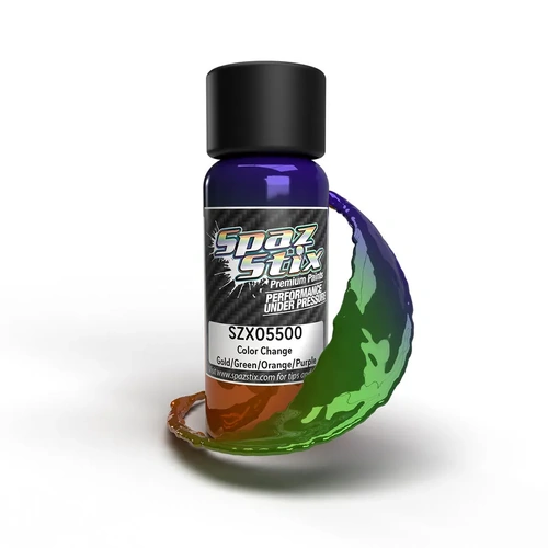 SPAZSTIX COLOR CHANGING PAINT GOLD / GREEN / ORANGE / PURPLE 2OZ - SZX05500
