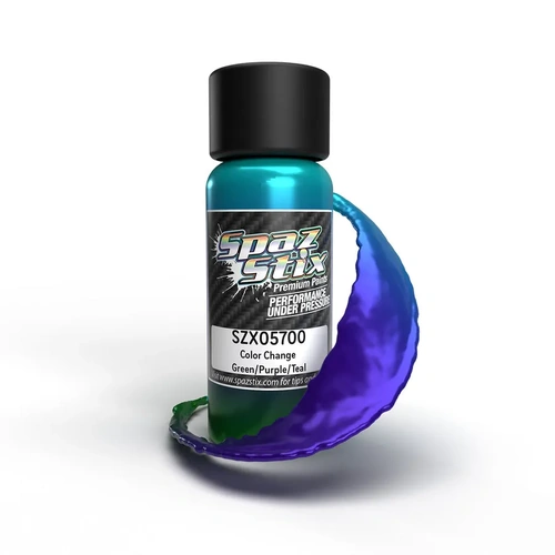 SPAZSTIX COLOR CHANGING PAINT GREEN/ PURPLE/ TEAL 2OZ - SZX05700