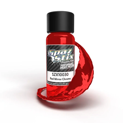 Red Mirror Chrome Airbrush Ready Paint 2oz Bottle - SZX10030