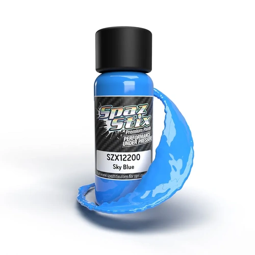 SPAZSTIX SOLID SKY BLUE AIRBRUSH PAINT 2OZ - SZX12200