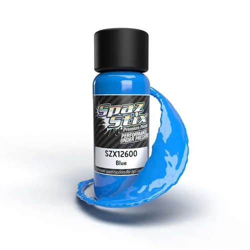 SPAZSTIX SOLID BLUE AIRBRUSH PAINT 2OZ - SZX12600