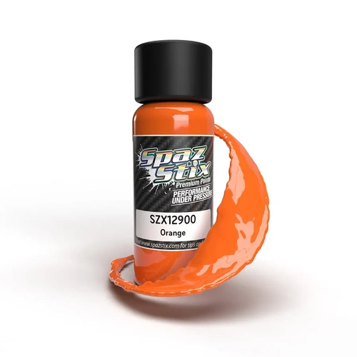 SPAZSTIX SOLID ORANGE AIRBRUSH PAINT 2OZ - SZX12900