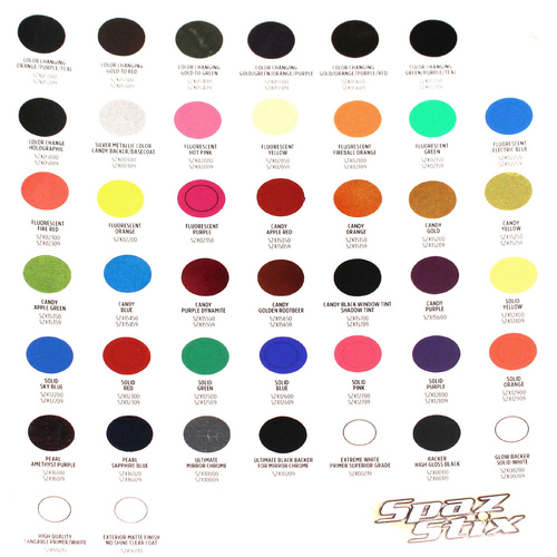 SPAZSTIX COLORCARD - SZXCOLORCARD