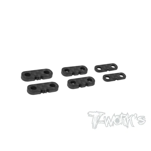 Graphite Servo Mount Spacer Set ( 1.0 , 2.0 , 2.5mm Each 2pcs. )