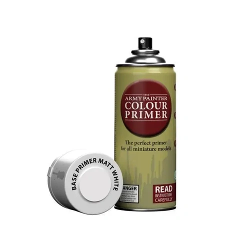 The Army Painter Base Primer Matt White 400ml Spray Paint - TAPCP3002