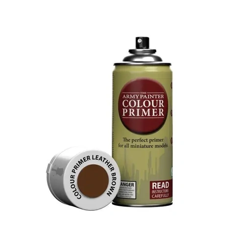 The Army Painter Colour Primer Leather Brown 400ml Spray Paint - TAPCP3004
