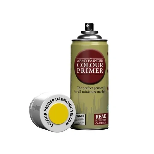 The Army Painter Colour Primer Daemonic Yellow 400ml Spray Paint - TAPCP3015