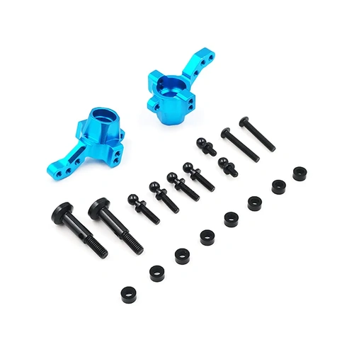 Yeah Racing Blue Aluminium Tamiya TT-02 RWD Steering Hub Set