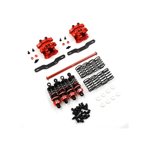 Yeah Racing Red Aluminium Performance Shock Absorber Set