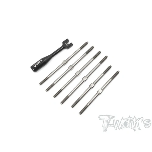 TB-174 64 Titanium Turnbuckle Set (For Team Associated RC10T6.1)
