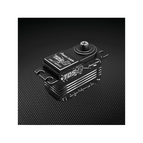 Power HD Aluminium TDS-2 Low Profile 8.4V 25kg Coreless Metal Geared Servo - Black