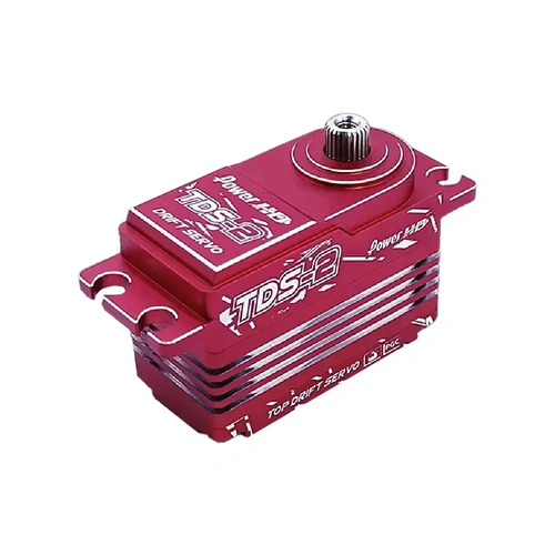 Power HD Aluminium TDS-2 Low Profile 8.4V 25kg Coreless Metal Geared Servo - Red