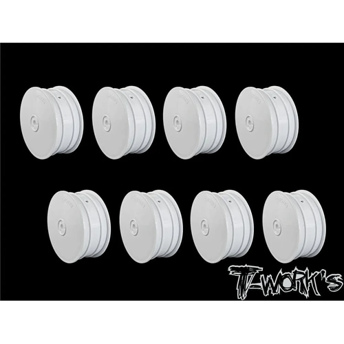 2.2" 12mm Hex 4WD Front Wheels White  ( For B64/B74/YZ4-SF ) (2pc)