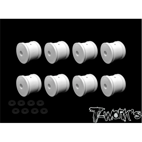 TE-238-B  12mm Truck Wheel White (  TLR 22T 4.0 ) 8pcs. - 12mm Truck Wheel White  8pcs.