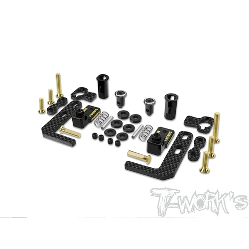 TE-257-X4-B Easy-Snap Battery Holder Set ( Xray X4'23/22 , T4 ) Brass
