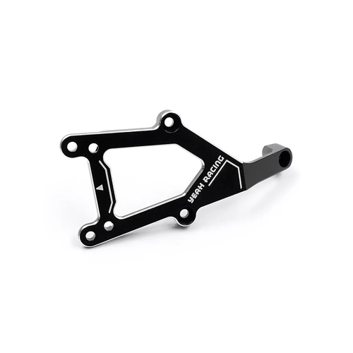 Yeah Racing Black Aluminium Front Chassis Brace for Traxxas 4-Tec