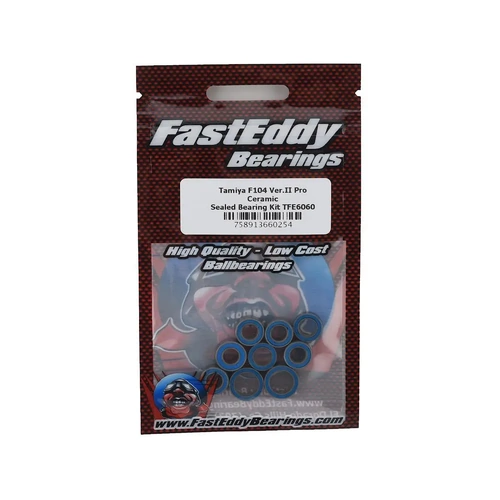 FastEddy Tamiya F104 Ver.II Pro Ceramic Sealed Bearing Kit (TAM58534)