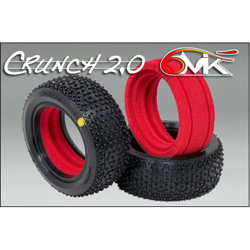 6MIK CRUNCH 2.0 1/10 4WD Front YELLOW Compound (1 pair + Insert)