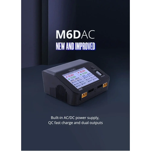 Toolkitrc M6Dac Dual Channel Smart Lipo Battery Charger Discharger Ac 200W