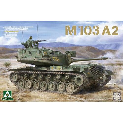 Takom 1/35 M103 A2 Plastic Model Kit - TK2140