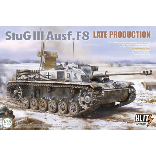Takom 1/35 StuG III Ausf.F8 Late Prodution Plastic Model Kit