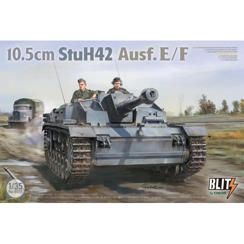 Takom 1/35 10.5cm StuH42 Ausf.E/F Plastic Model Kit