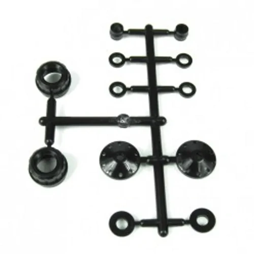 TKR6008  Shock Shaft Guide, Piston and Bushing Set (for 2 shocks)