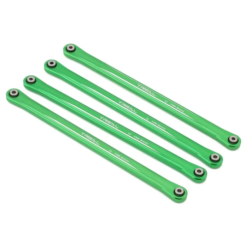 Treal Hobby Losi LMT Aluminum Upper 4-Link Bar Set (Green) (158.5mm)