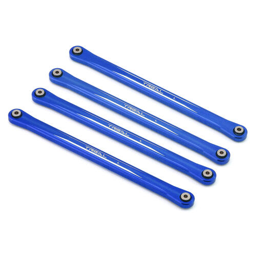 Treal Hobby Losi LMT Aluminum Lower Link Bars (4) (Blue)