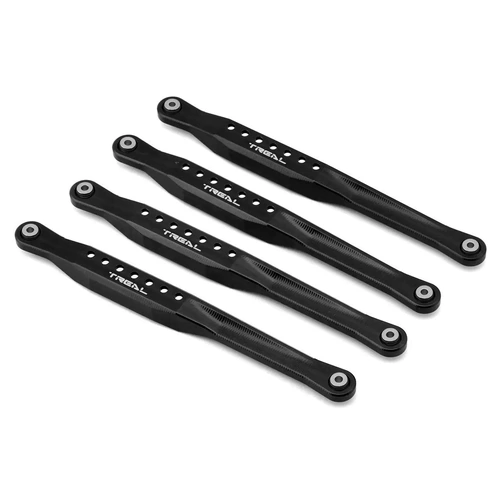 Treal Hobby Losi LMT Aluminum Lower Trailing Arms Link Set (Black) (4)