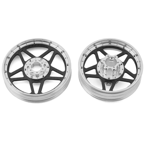 Treal Hobby Losi Promoto MX CNC Aluminum Wheel Set w/Carbon Spokes
