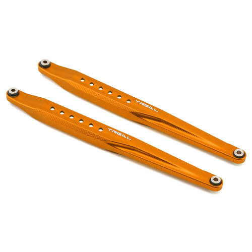 Treal Hobby Axial RBX10 Ryft Aluminum Rear Trailing Arms (Orange) (2)