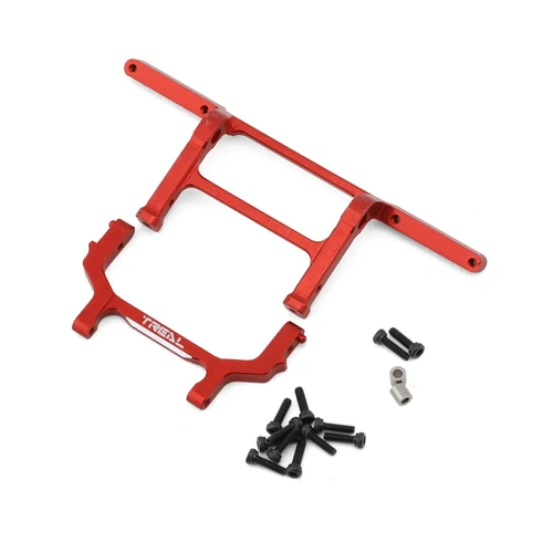Treal Hobby Axial SCX24 Aluminum Rear Bumper Mount (Red) (C10)