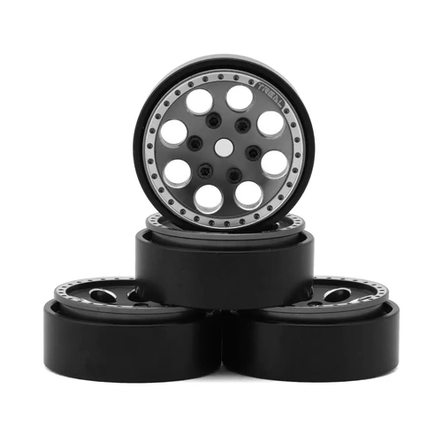 Treal Hobby 1.0" 8-Hole Beadlock Wheels (Grey) (4) (22g)