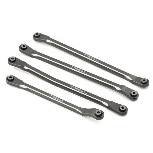 Treal Hobby SCX6 Aluminum Upper Links Set (Titanium) (Std Length) (4)