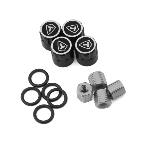 Treal Hobby 1.9" Scale 4mm Wheel Center Caps (Black) (4)