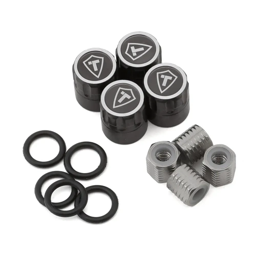 Treal Hobby 1.9" Scale 4mm Wheel Center Caps (Titanium) (4)