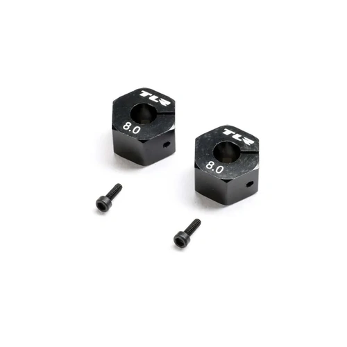 TLR Wheel Hex 12mm x 8.0mm, 2pcs