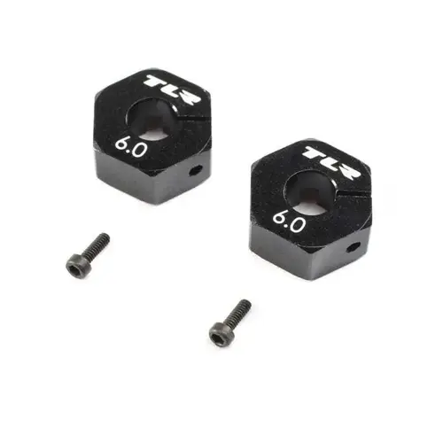TLR Wheel Hex, 12mm x 6.0mm, 2pcs TLR232115