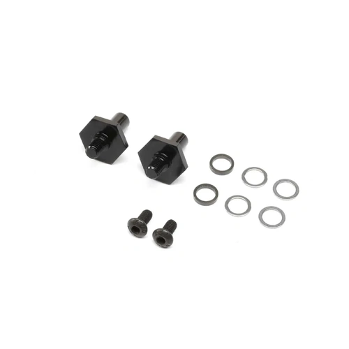 TLR Aluminum 12mm Front Axle, 2pcs, 22