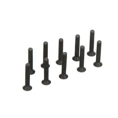 TLR Flat Head Screws, M3 x 18mm (10)
